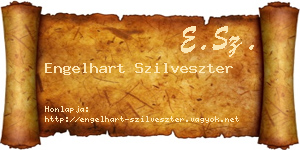 Engelhart Szilveszter névjegykártya