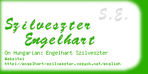 szilveszter engelhart business card